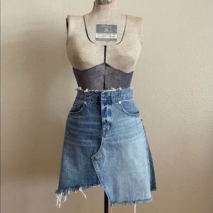Chelsea & Violet jean denim mini skirt